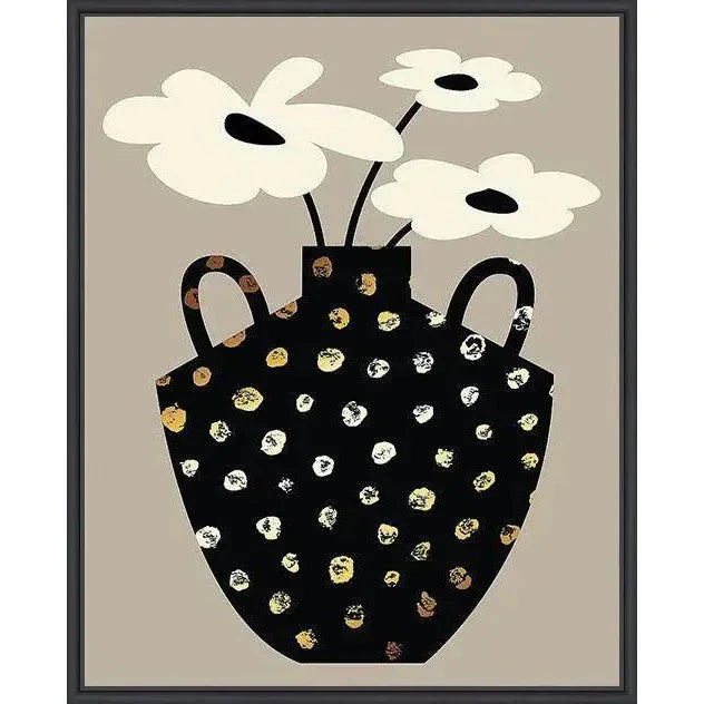 LOOMLAN Vase Floral II Artwork d Canvas Floating
