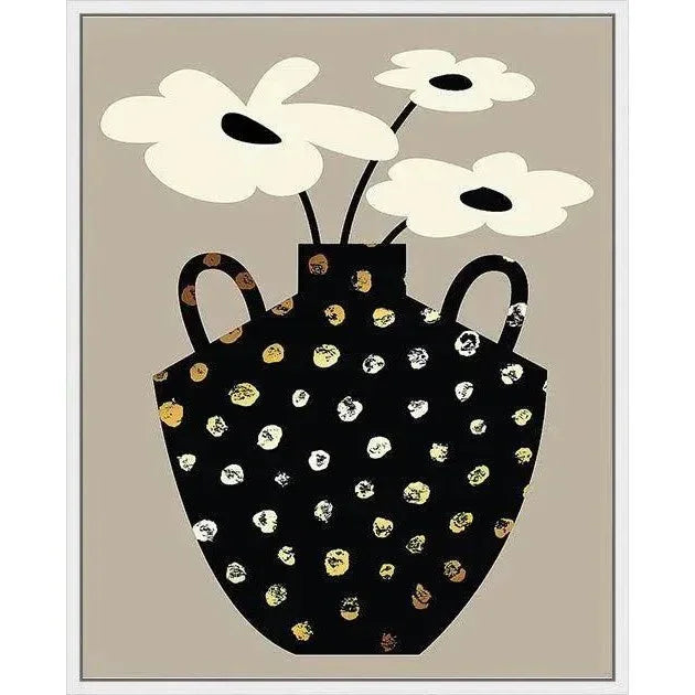 LOOMLAN Vase Floral II Artwork d Canvas Floating
