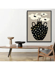 LOOMLAN Vase Floral II Artwork d Canvas Floating