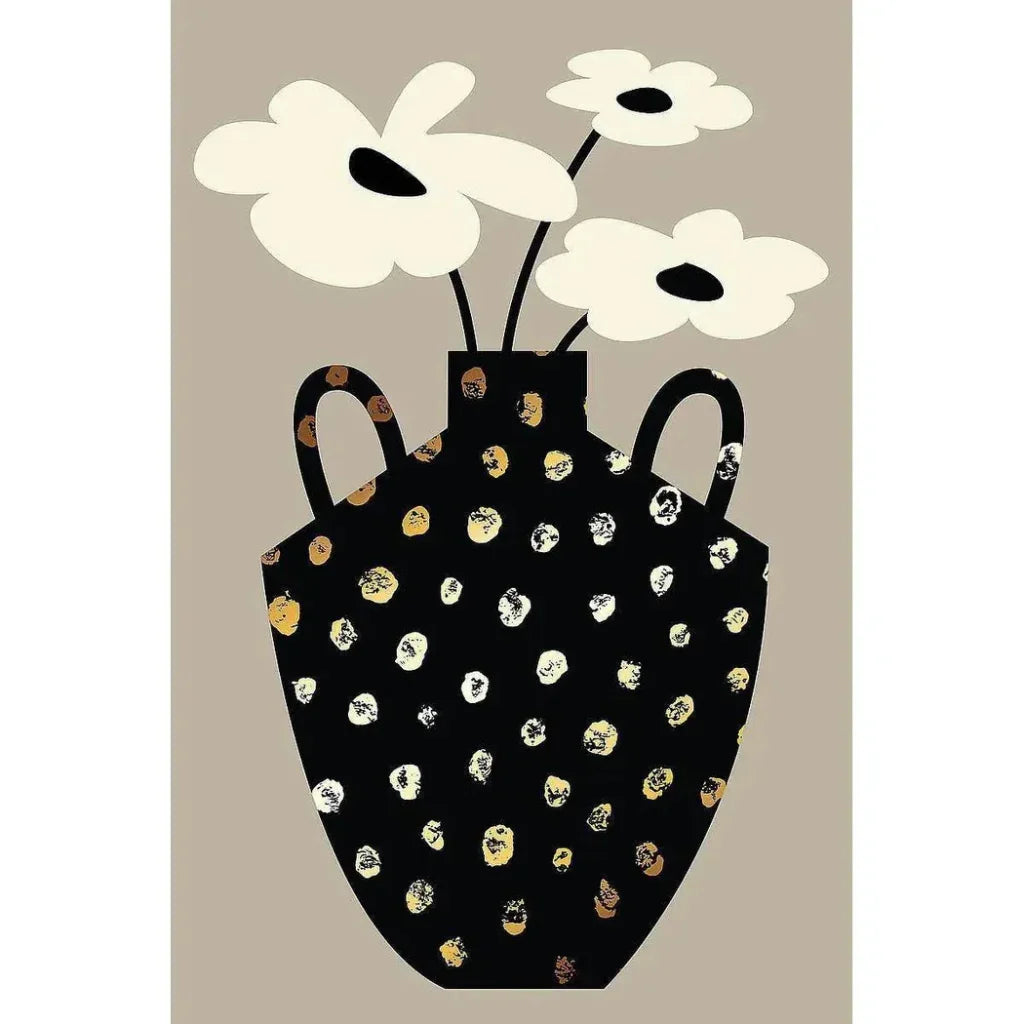 LOOMLAN Vase Floral II Artwork d Canvas Floating