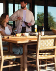 Vaterra Pecan Matte Patio Dining Side Chair (Set Of 2) - LOOMLAN - Seasonal Living - Outdoor Dining Chairs