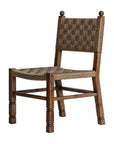 Vaterra Pecan Matte Patio Dining Side Chair (Set Of 2) - LOOMLAN - Seasonal Living - Outdoor Dining Chairs