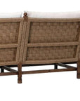 Seasonal Living Vaterra Teak And Rattan Patio 3-Seat Sofa