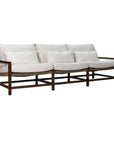 Seasonal Living Vaterra Teak And Rattan Patio 3-Seat Sofa