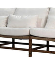 Seasonal Living Vaterra Teak And Rattan Patio 3-Seat Sofa