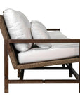 Seasonal Living Vaterra Teak And Rattan Patio 3-Seat Sofa