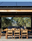 Vaterra Teak And Rattan Patio Dining Table - LOOMLAN - Seasonal Living - Outdoor Dining Tables