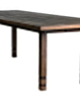 Vaterra Teak And Rattan Patio Dining Table - LOOMLAN - Seasonal Living - Outdoor Dining Tables