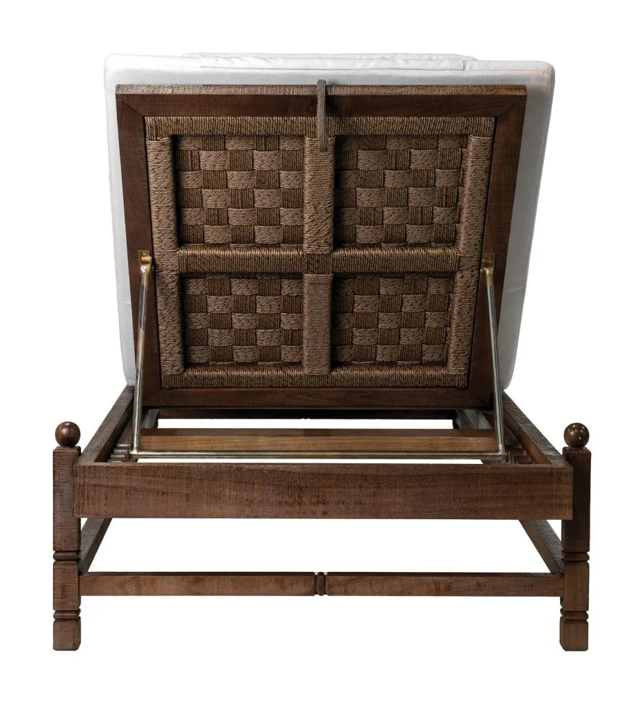 Vaterra Teak And Rattan Patio Pool Chaise (Set Of 2) - LOOMLAN - Seasonal Living - Outdoor Chaises