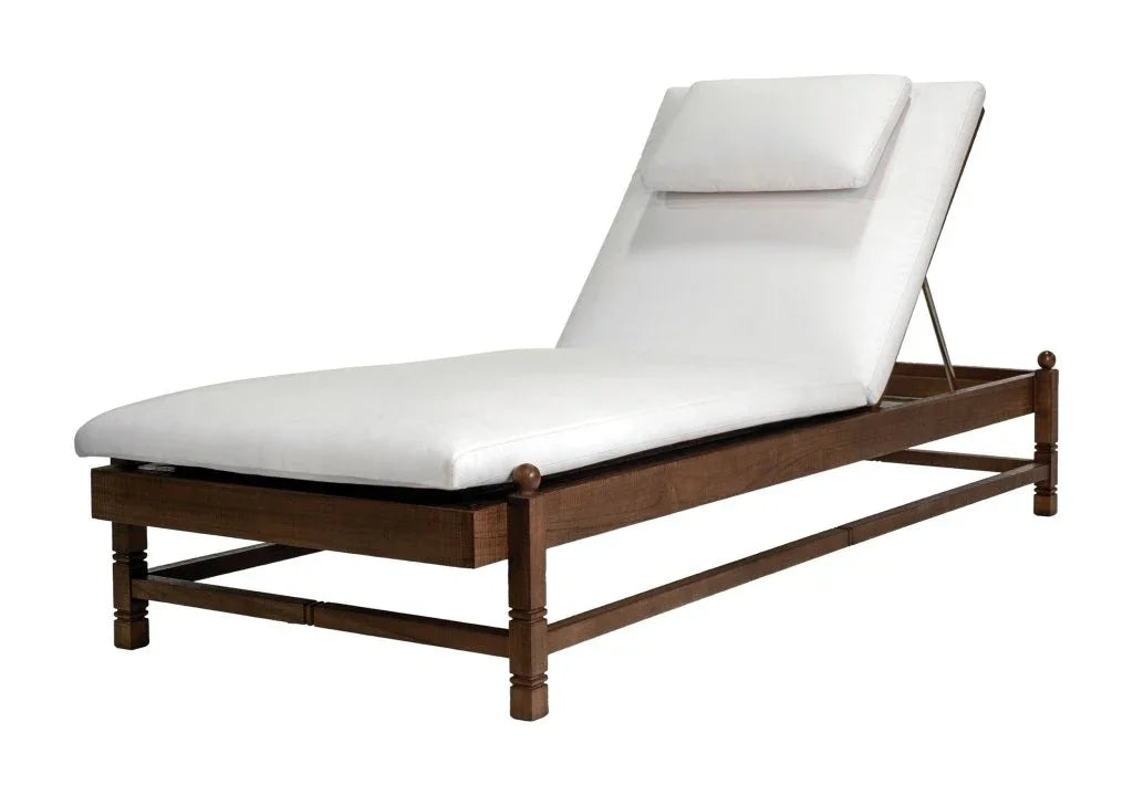 Vaterra Teak And Rattan Patio Pool Chaise (Set Of 2) - LOOMLAN - Seasonal Living - Outdoor Chaises