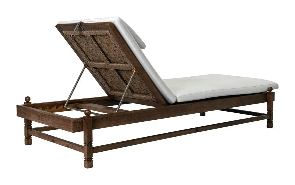 Vaterra Teak And Rattan Patio Pool Chaise (Set Of 2) - LOOMLAN - Seasonal Living - Outdoor Chaises