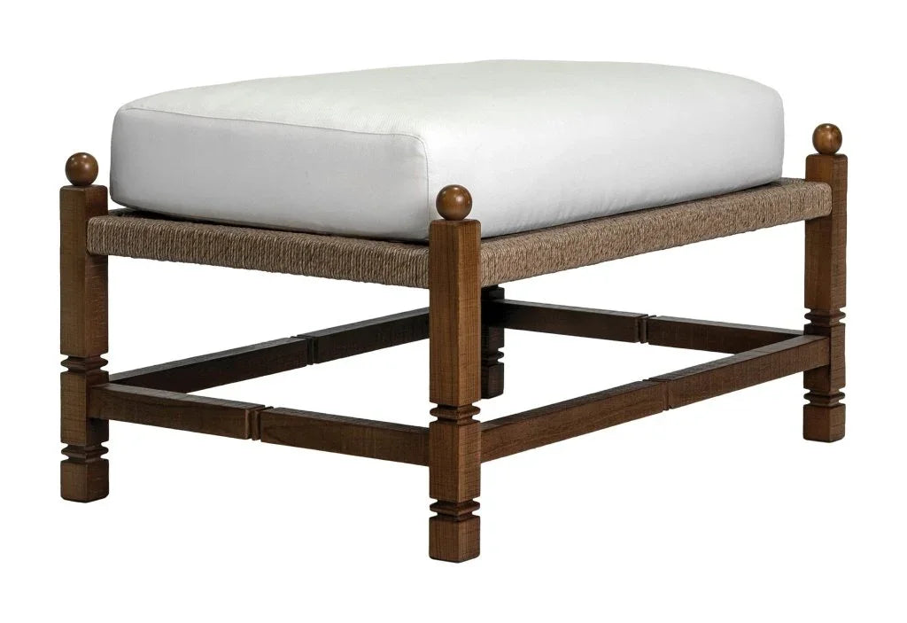 Seasonal Living Vaterra Weathered Pecan Finish Patio Ottoman