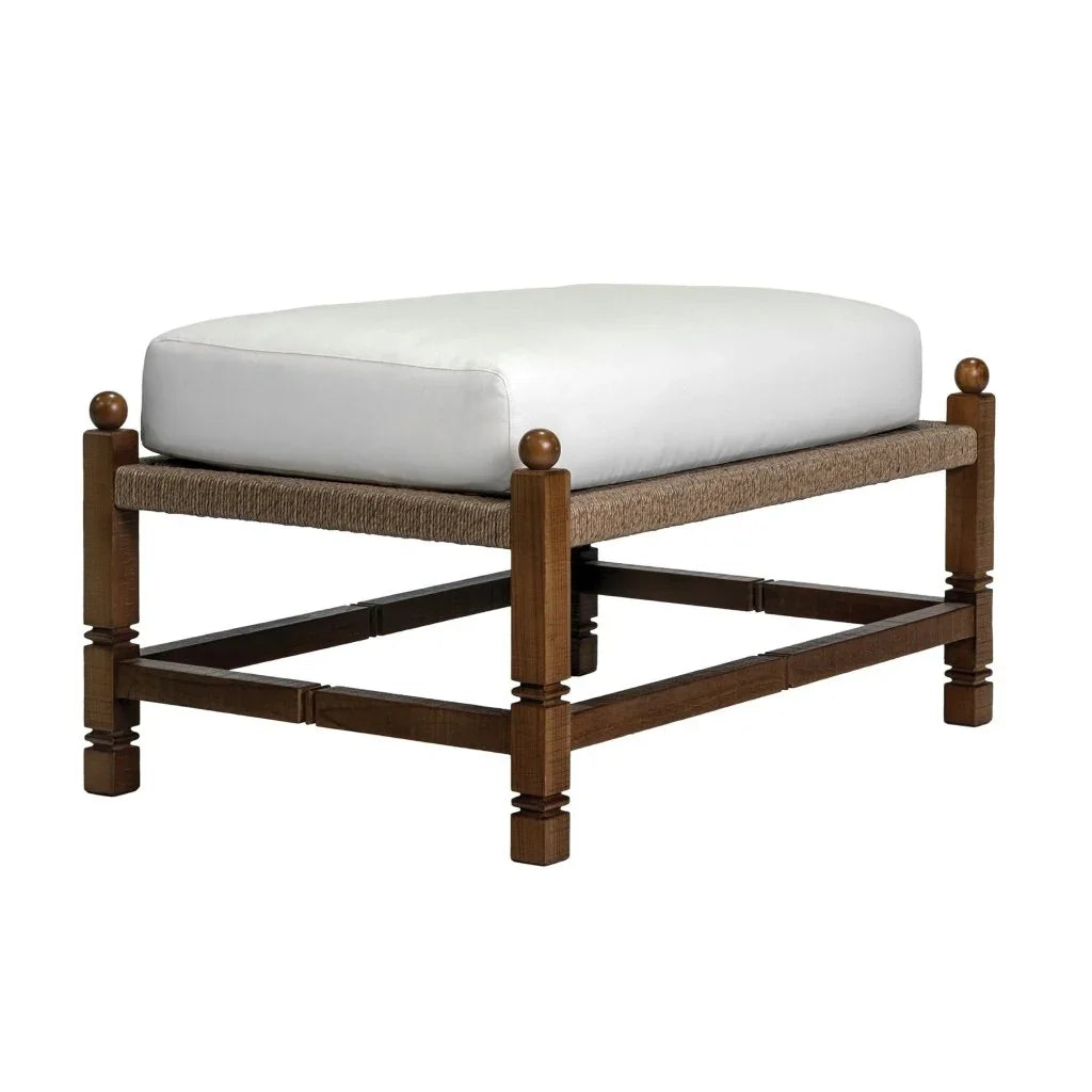 Seasonal Living Vaterra Weathered Pecan Finish Patio Ottoman