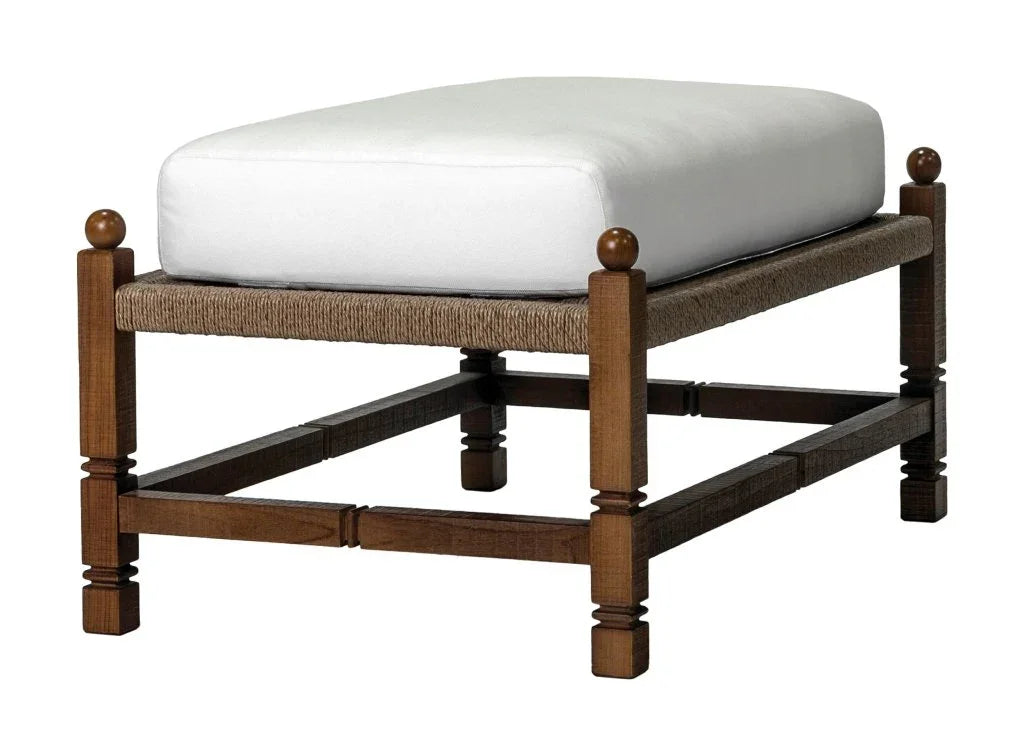 Seasonal Living Vaterra Weathered Pecan Finish Patio Ottoman