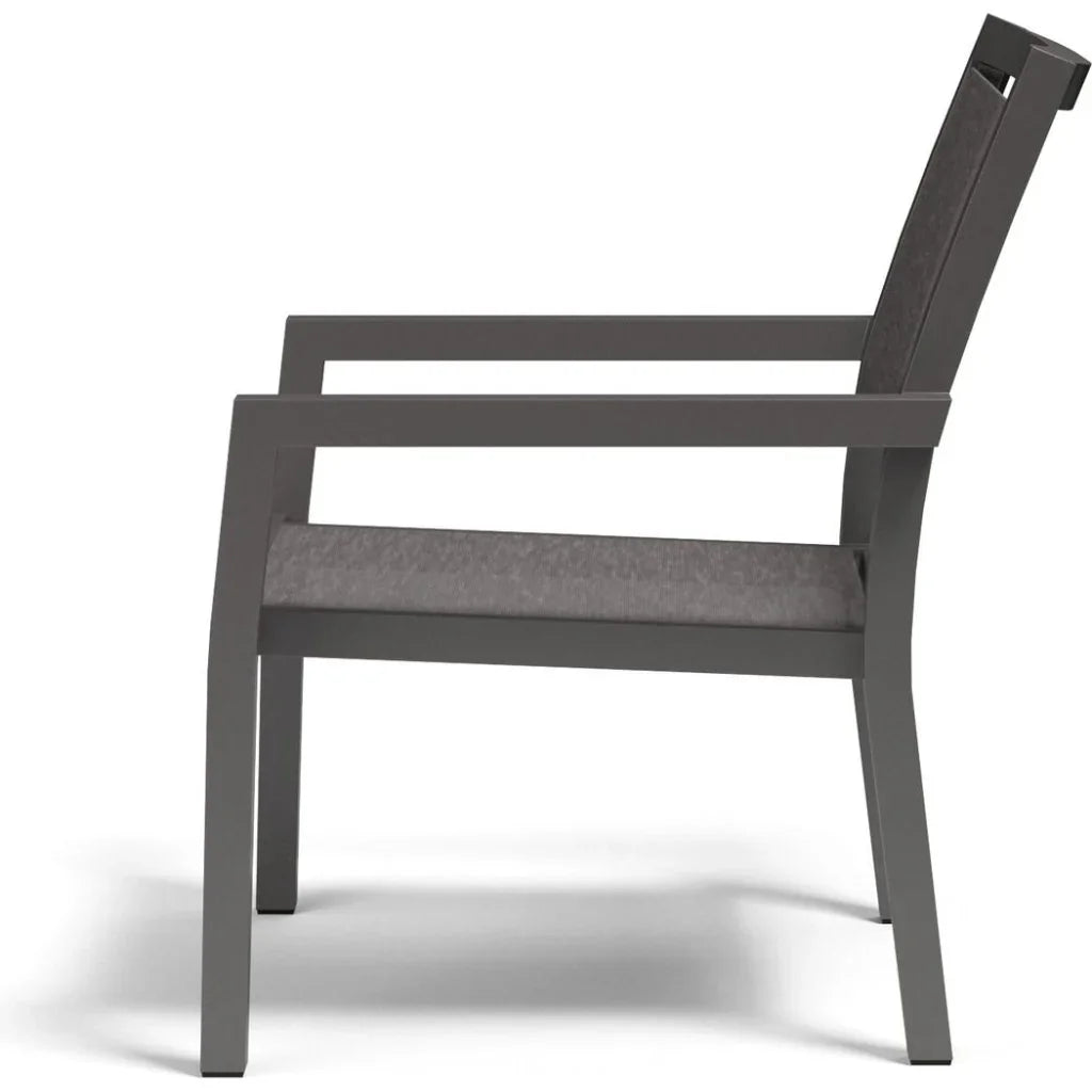 Vegas Stackable Sling Outdoor Club Chair - LOOMLAN - Sunset West - Outdoor Accent Chairs