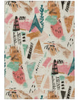 LOOMLAN Rugs Veldorah Ivory Washable Indoor-Outdoor Rug