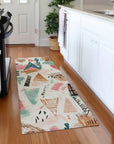 LOOMLAN Rugs Veldorah Ivory Washable Indoor-Outdoor Rug