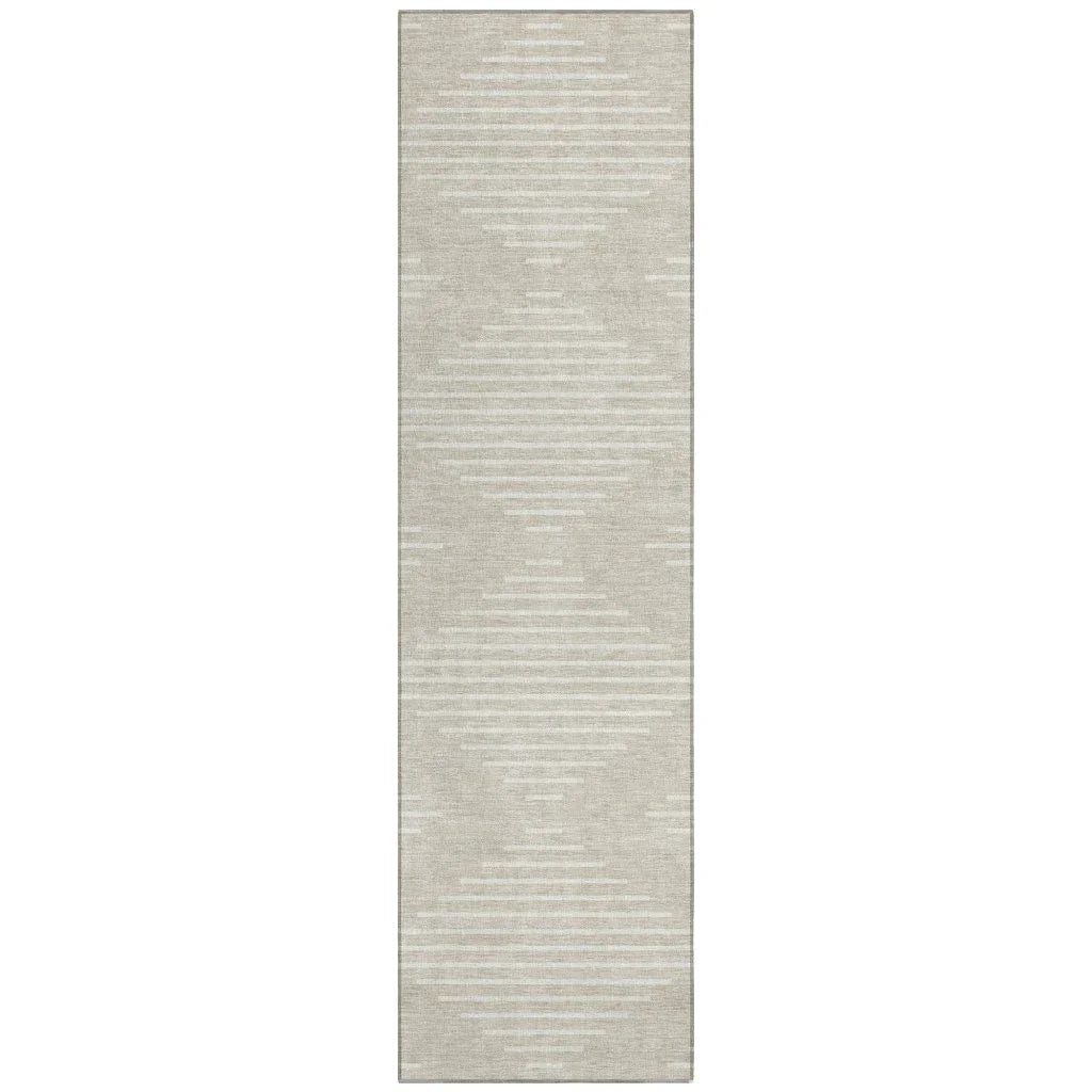LOOMLAN Rugs Velina Beige Washable Indoor-Outdoor Rug