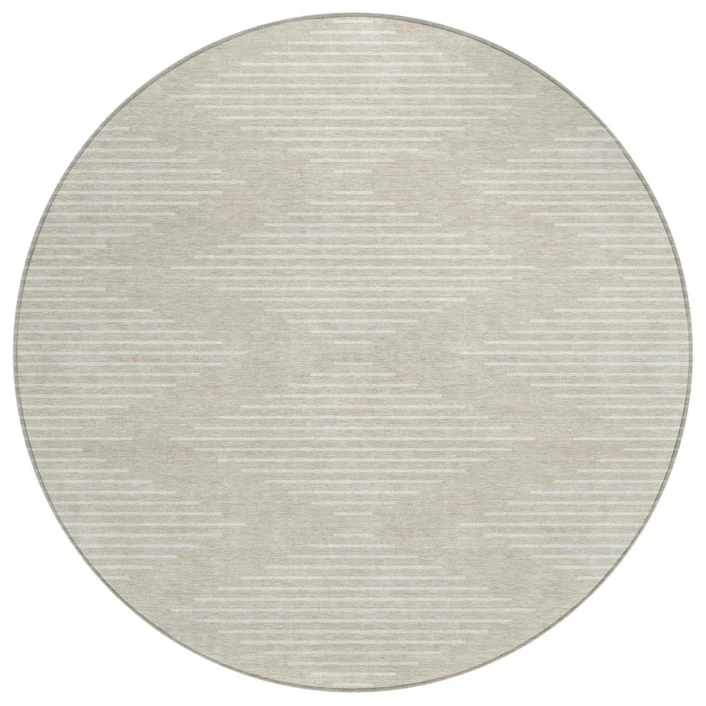 LOOMLAN Rugs Velina Beige Washable Indoor-Outdoor Rug