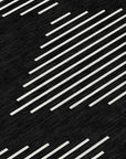 LOOMLAN Rugs Velina Black Washable Indoor-Outdoor Rug