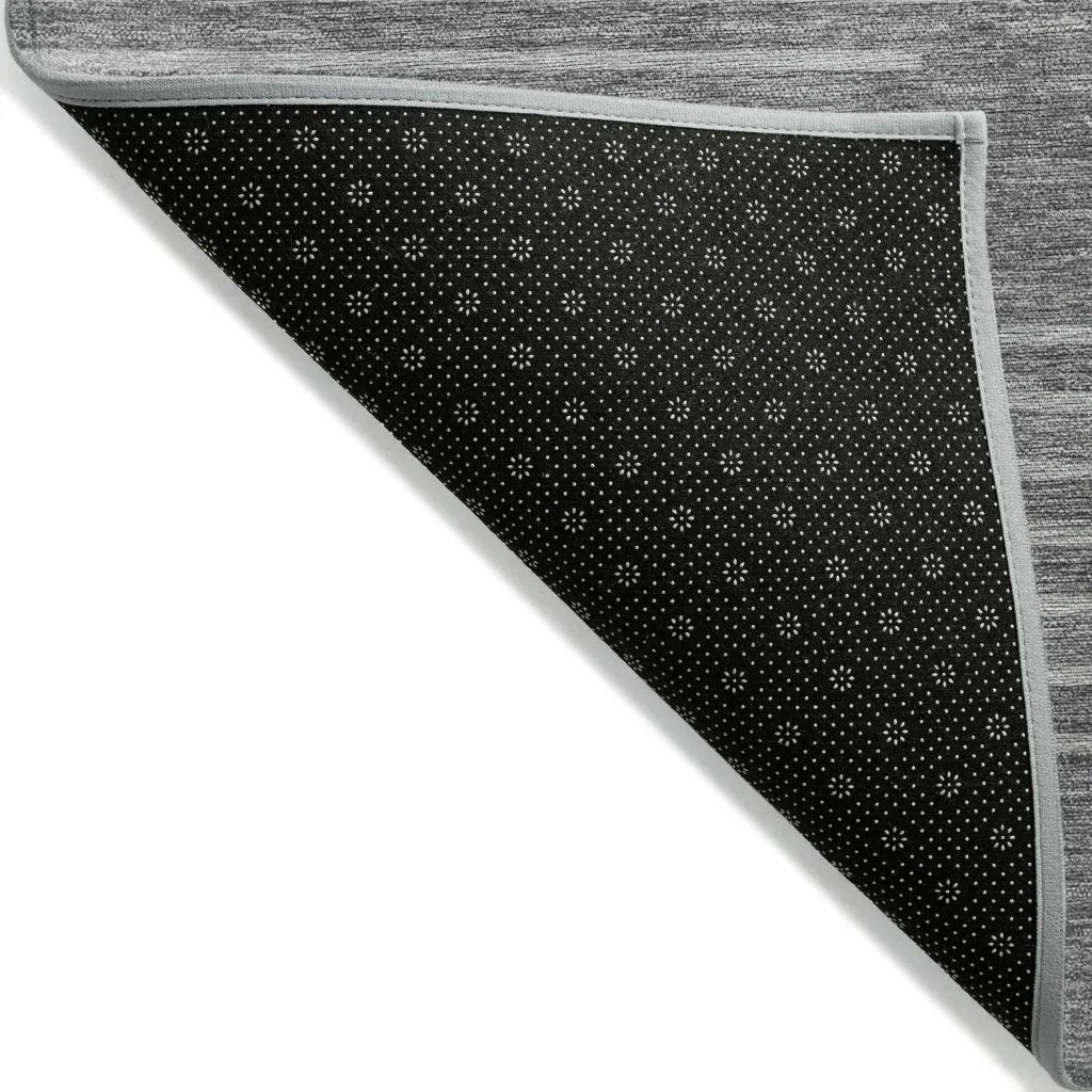 LOOMLAN Rugs Velina Charcoal Washable Indoor-Outdoor Rug