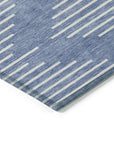 LOOMLAN Rugs Velina Denim Washable Indoor-Outdoor Rug