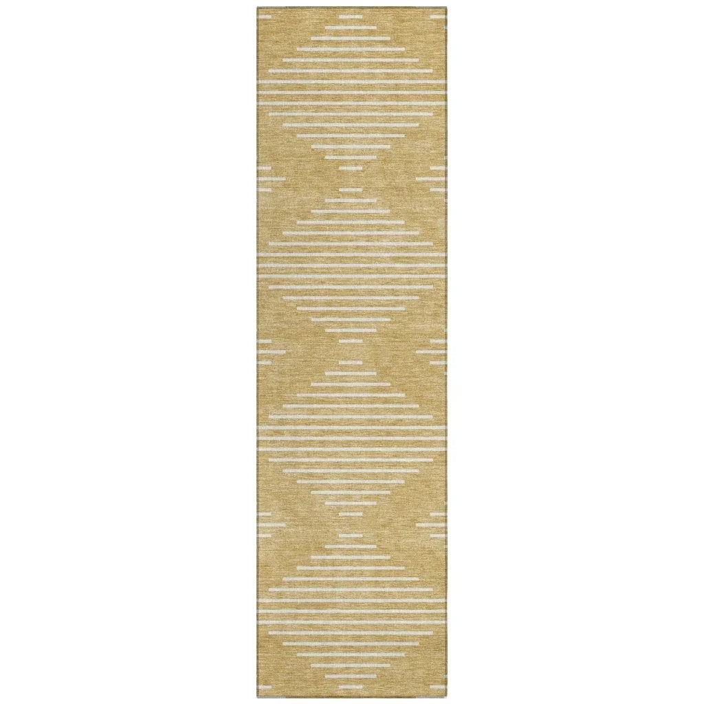 LOOMLAN Rugs Velina Gold Washable Indoor-Outdoor Rug