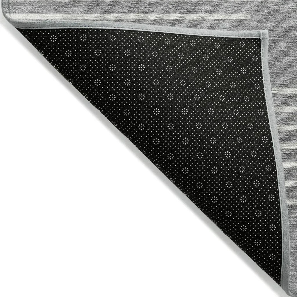 LOOMLAN Rugs Velina Gray Washable Indoor-Outdoor Rug