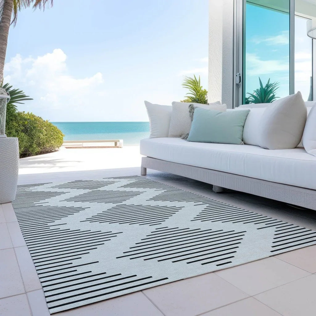 LOOMLAN Rugs Velina Ivory Washable Indoor-Outdoor Rug
