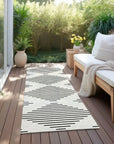 LOOMLAN Rugs Velina Ivory Washable Indoor-Outdoor Rug