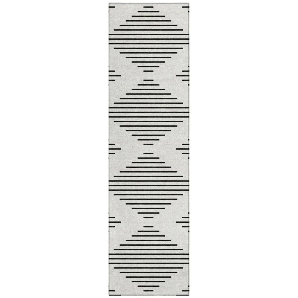 LOOMLAN Rugs Velina Ivory Washable Indoor-Outdoor Rug