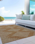 LOOMLAN Rugs Velina Orange Washable Indoor-Outdoor Rug