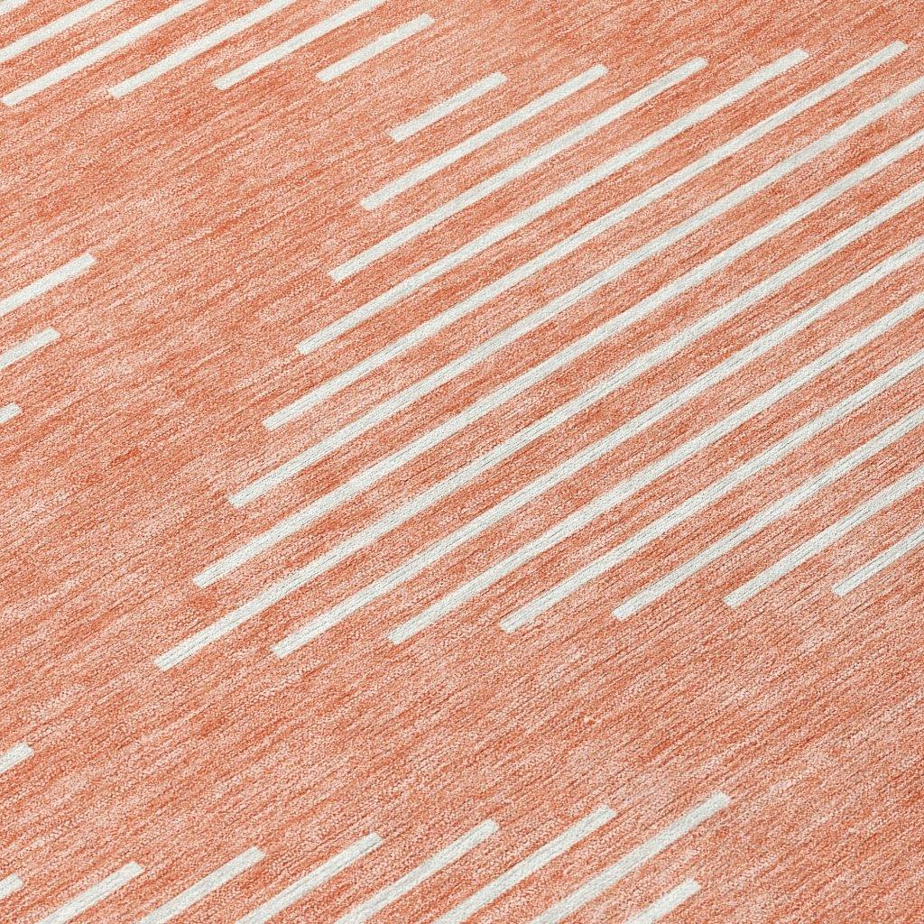 LOOMLAN Rugs Velina Salmon Washable Indoor-Outdoor Rug