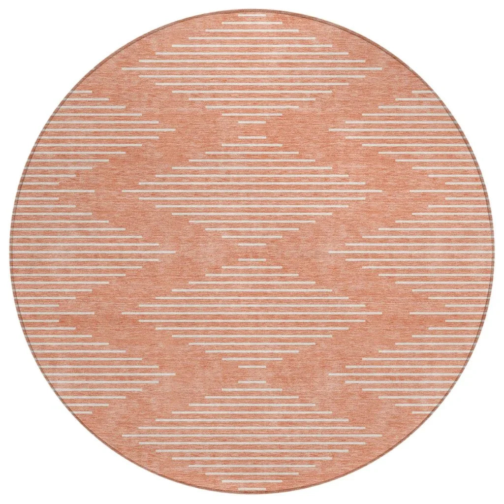 LOOMLAN Rugs Velina Salmon Washable Indoor-Outdoor Rug