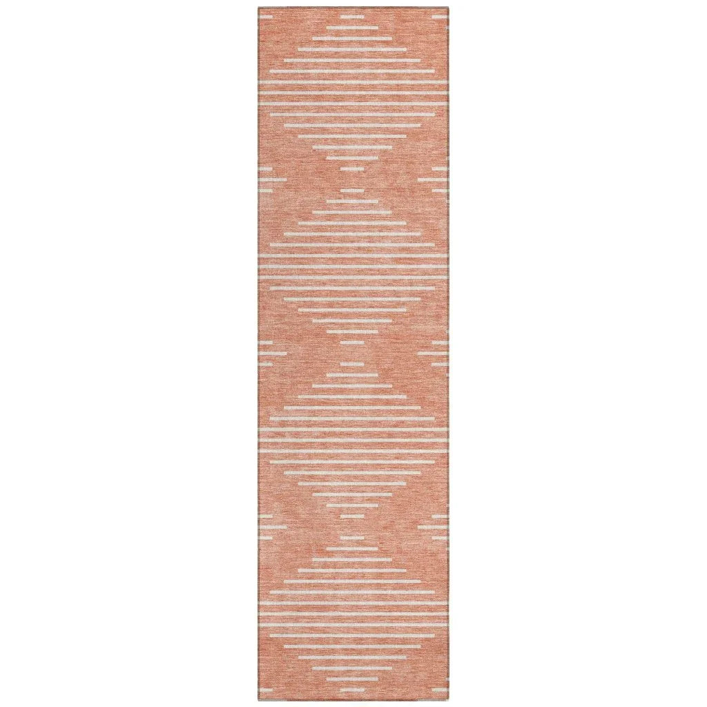 LOOMLAN Rugs Velina Salmon Washable Indoor-Outdoor Rug