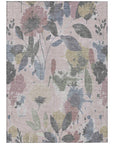 LOOMLAN Rugs Velustre Pink Washable Indoor-Outdoor Rug