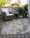 LOOMLAN Rugs Velustre Pink Washable Indoor-Outdoor Rug
