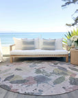 LOOMLAN Rugs Velustre Pink Washable Indoor-Outdoor Rug