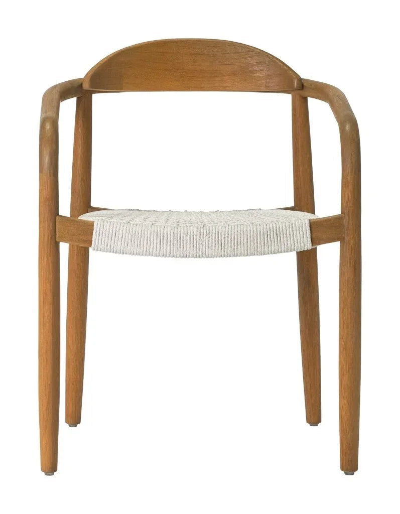 Venetian Stackable Teak Patio Dining Chair (Set Of 2) - LOOMLAN - Seasonal Living - Outdoor Dining Chairs