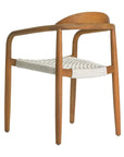 Venetian Stackable Teak Patio Dining Chair (Set Of 2) - LOOMLAN - Seasonal Living - Outdoor Dining Chairs
