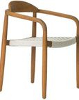 Venetian Stackable Teak Patio Dining Chair (Set Of 2) - LOOMLAN - Seasonal Living - Outdoor Dining Chairs