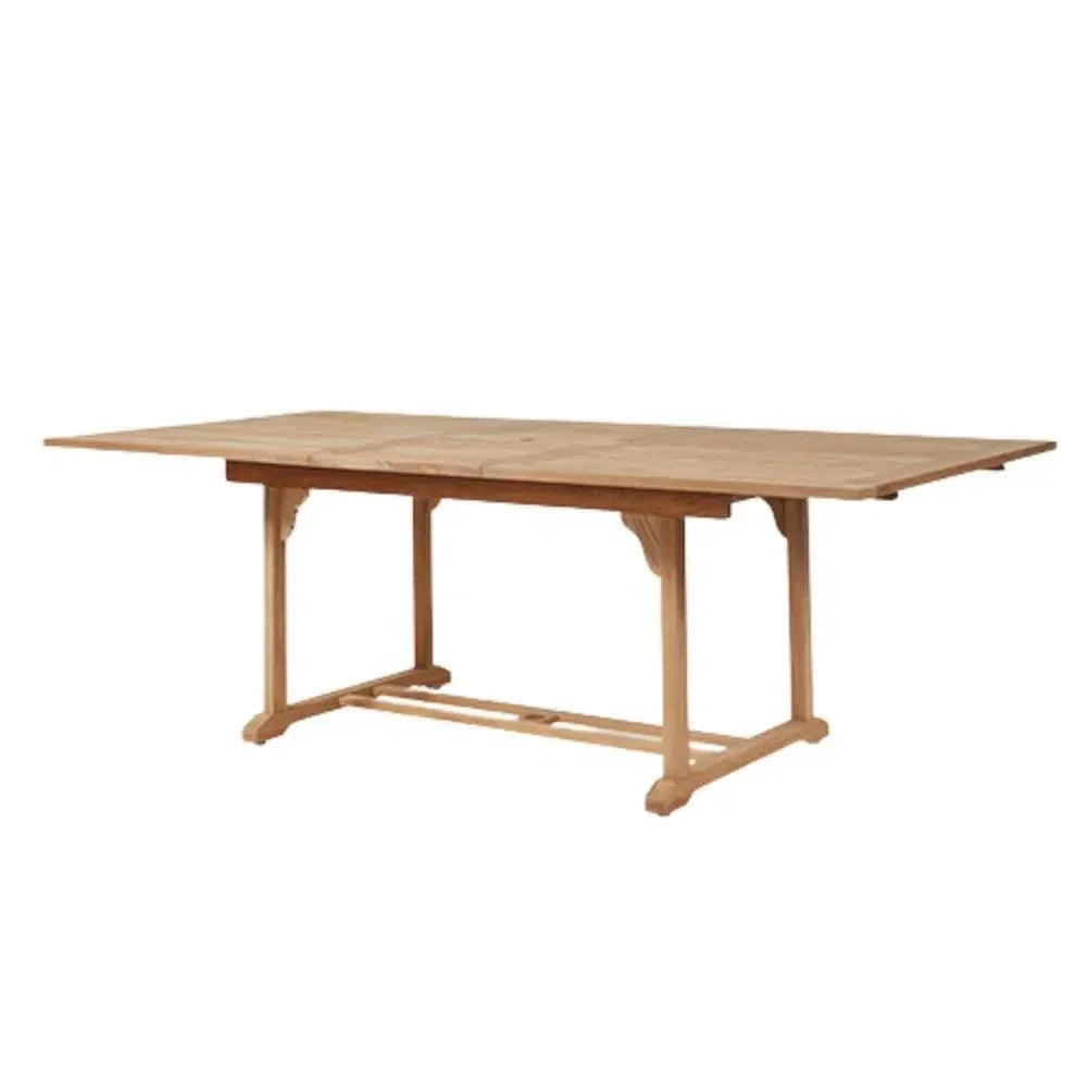 HiTeak Venice 5PC Outdoor Extendable Table Stacking Chairs