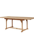HiTeak Venice 5PC Outdoor Extendable Table Stacking Chairs