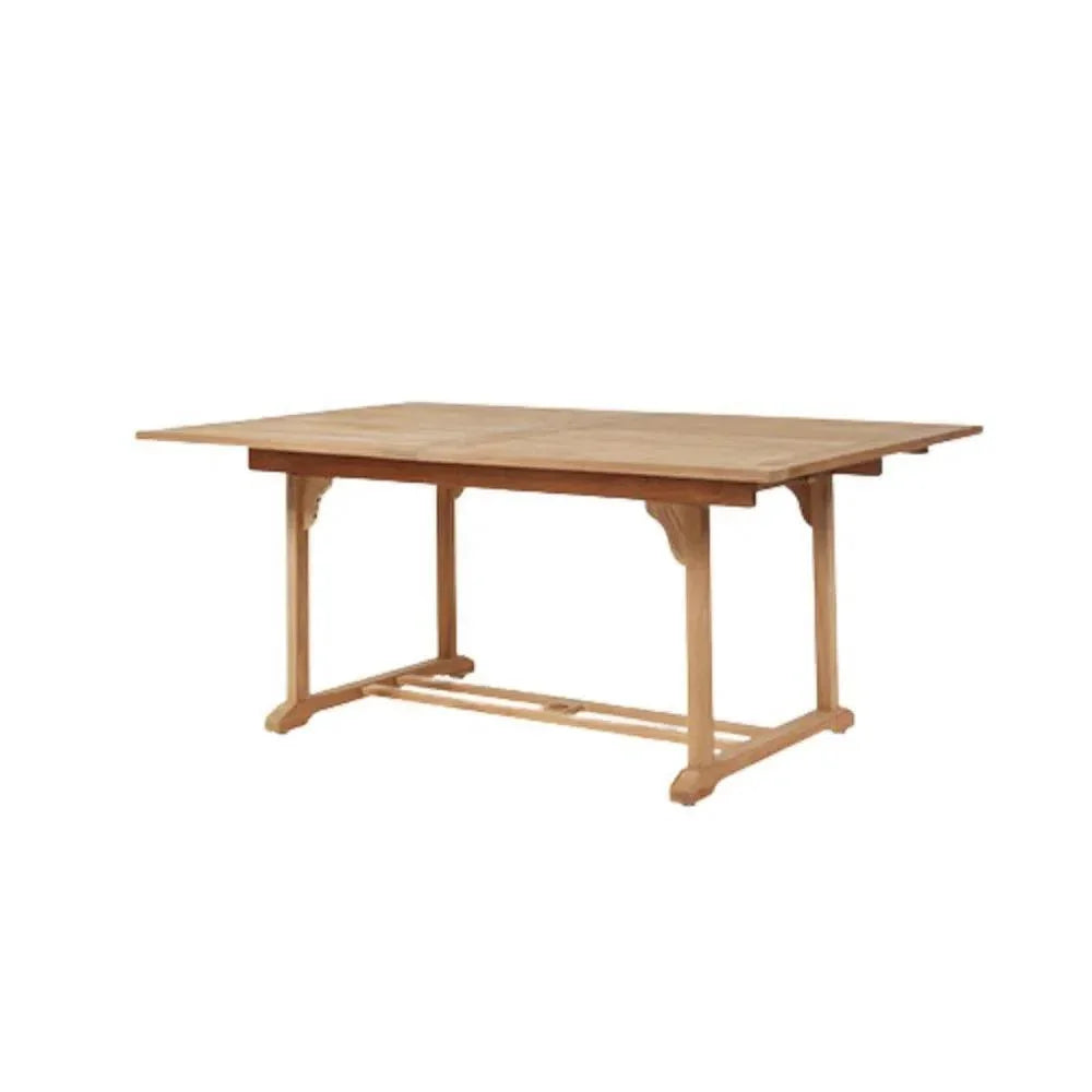 HiTeak Venice 5PC Outdoor Extendable Table Stacking Chairs