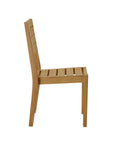 Venice Teak Stackable Patio Dining Chair 2PC - LOOMLAN - HiTeak - Outdoor Dining Chairs