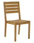 Venice Teak Stackable Patio Dining Chair 2PC - LOOMLAN - HiTeak - Outdoor Dining Chairs