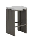 Verin Fabric Streamlined Outdoor Barstool - LOOMLAN - SUNPAN - Outdoor Bar Stools