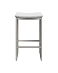 Verin Fabric Streamlined Outdoor Barstool - LOOMLAN - SUNPAN - Outdoor Bar Stools