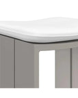 Verin Fabric Streamlined Outdoor Barstool - LOOMLAN - SUNPAN - Outdoor Bar Stools