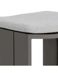 Verin Fabric Streamlined Outdoor Barstool - LOOMLAN - SUNPAN - Outdoor Bar Stools